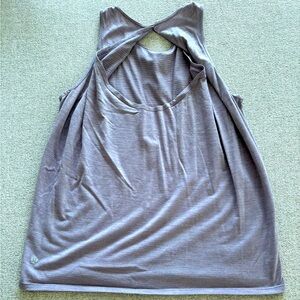 Purple open back Lululemon tank size 6